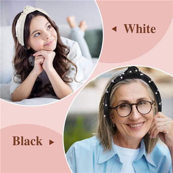 4 Pcs PU Leather Headbands for Women Non Slip Cross Knotted Headbands Thick main image 6